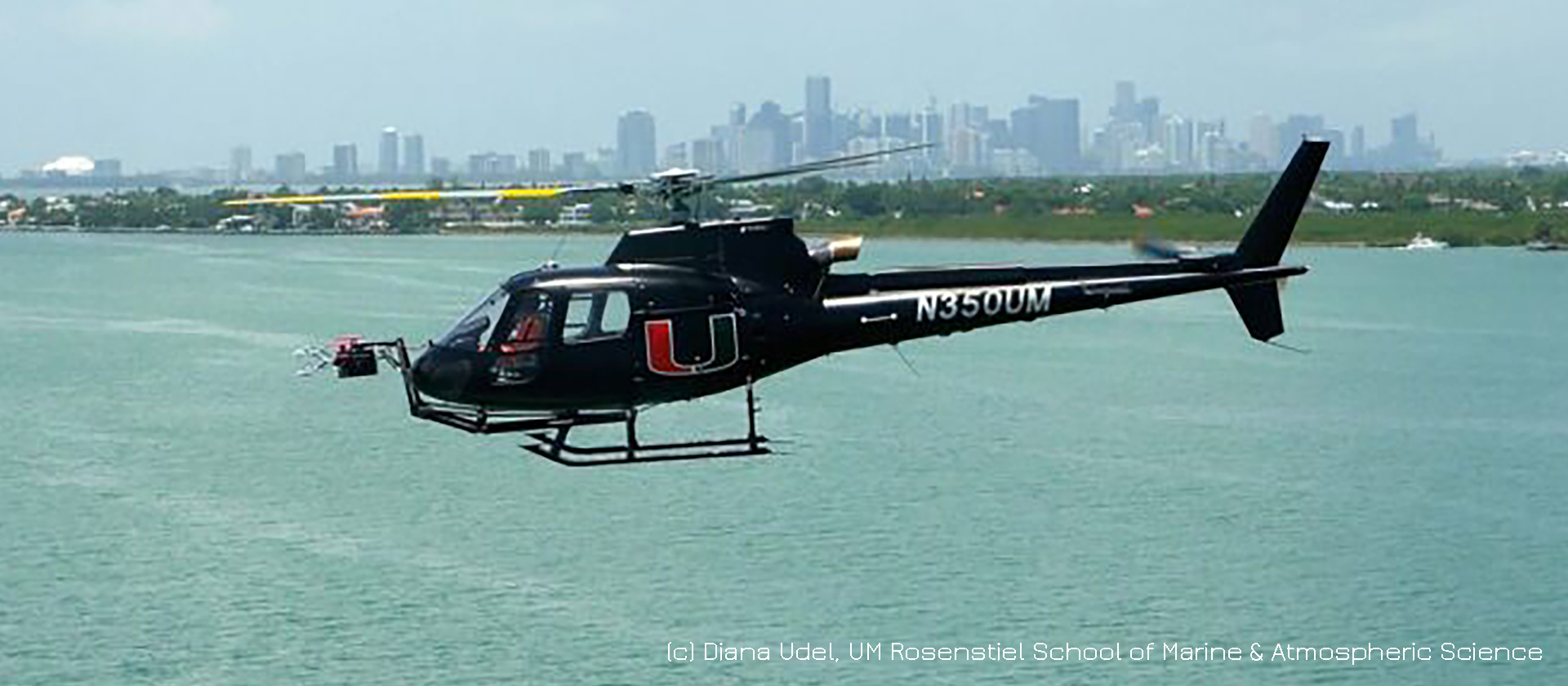 Airbus H125 HOP Over Biscayne Bay