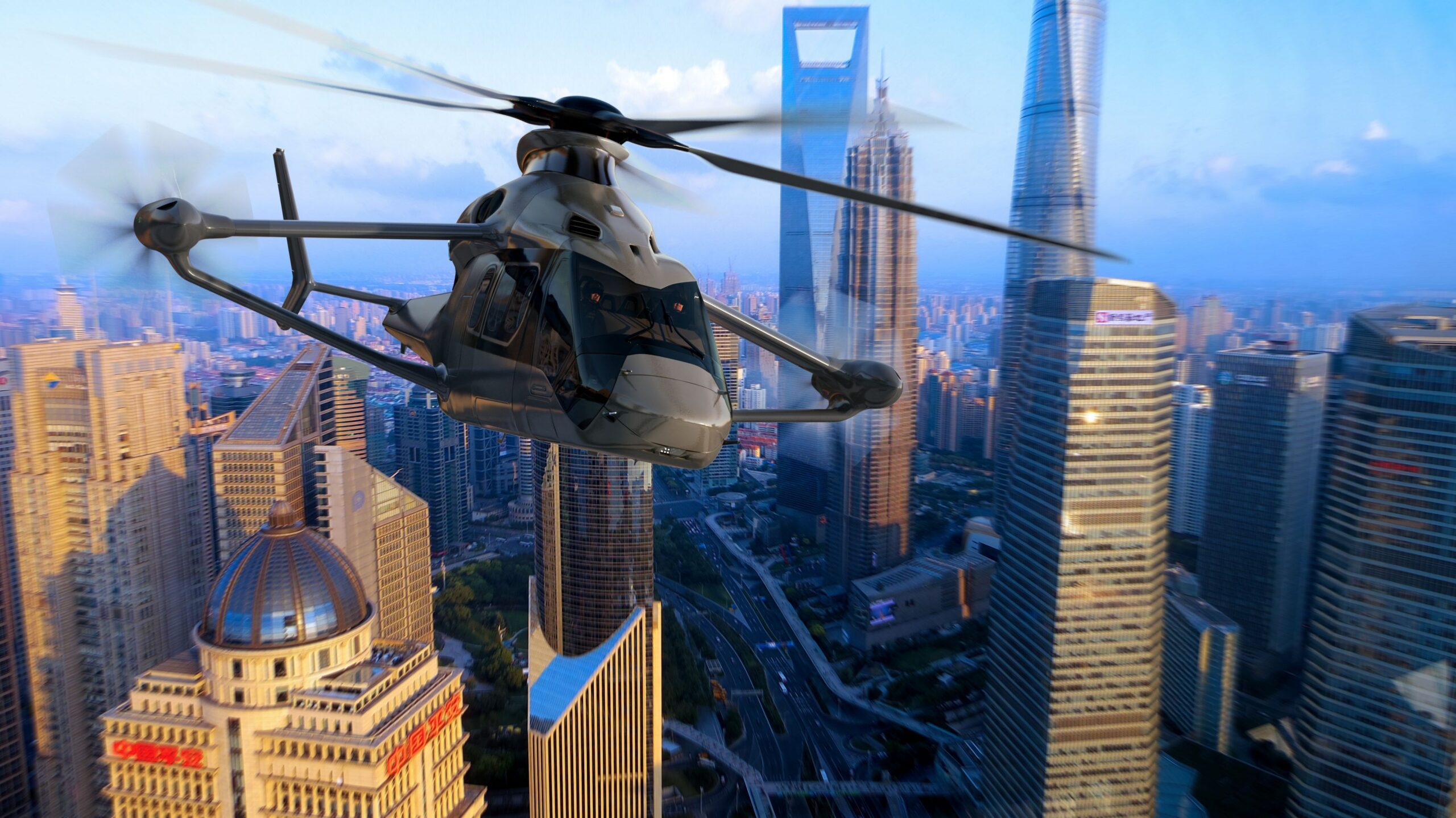 Airbus Racer helicopter depicted in flight
