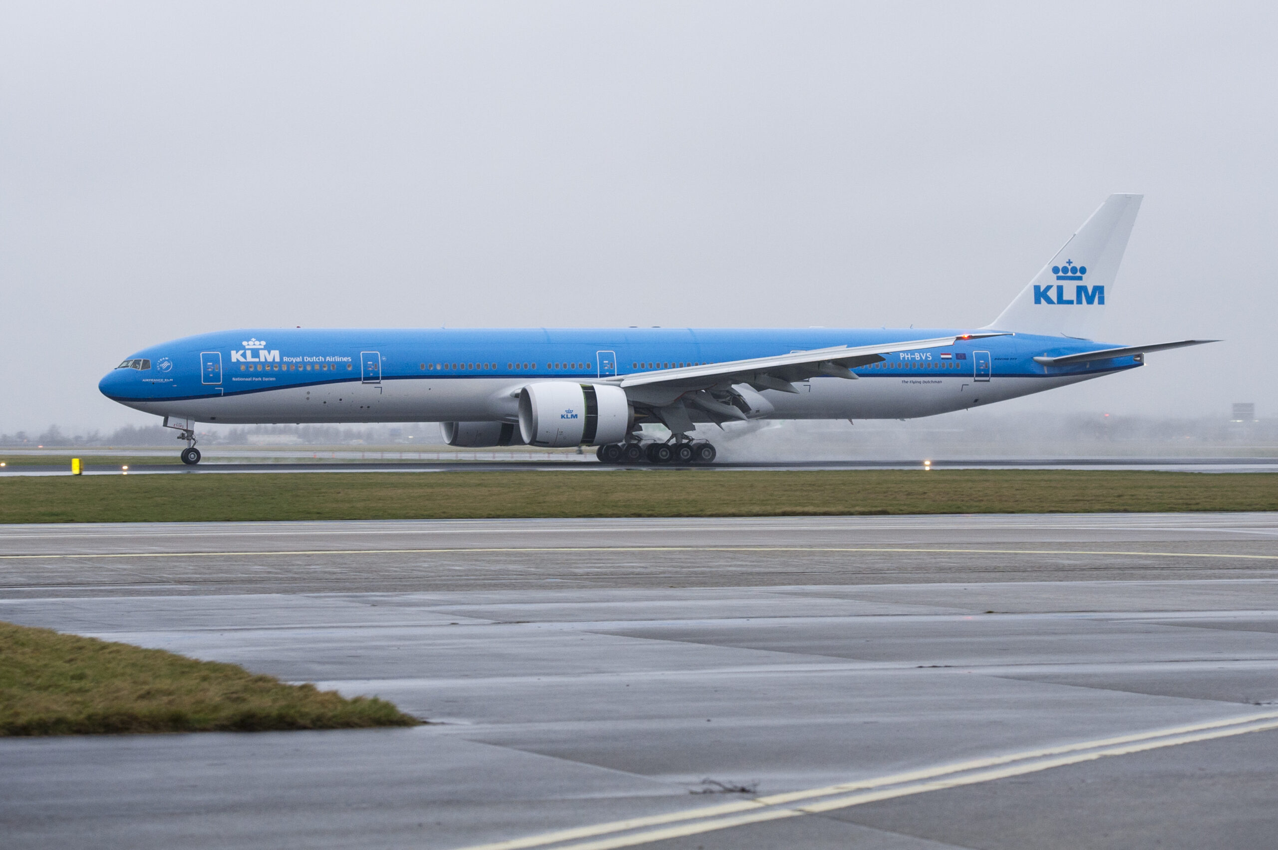 KLM Boeing 777-300 at Amsterdam Airport Schiphol