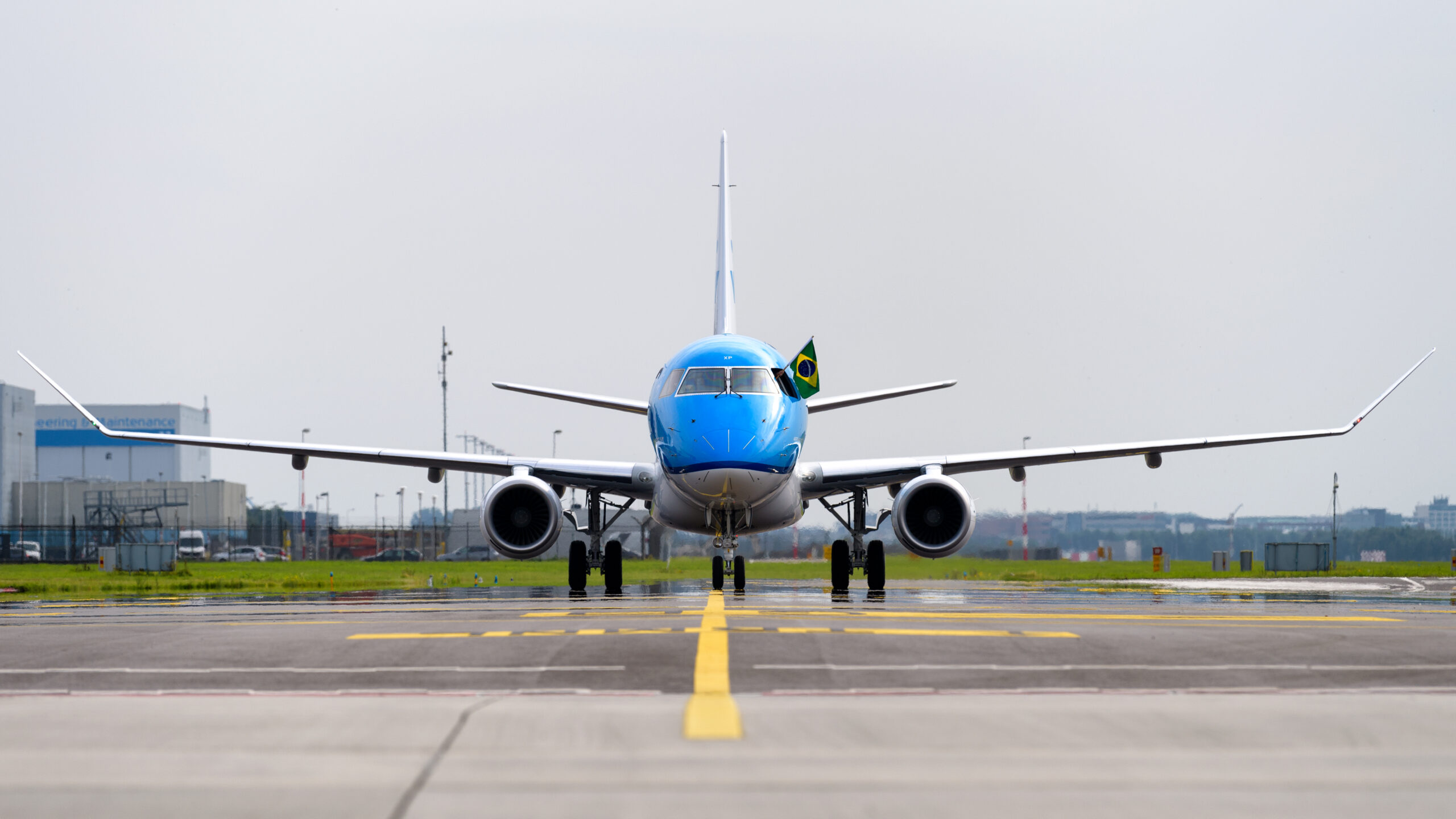 KLM Embraer 175 at Amsterdam Airport Schiphol