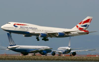 British Airways Boeing 747 at San Francisco International Airport